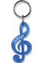 Nøglering, G-nøgle, blå, "Halleluja"