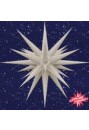 Stjerne hvid, 80 cm, papir