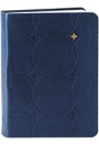 Bibelen i blødt kunstlæder, blå, lille format