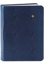 Bibelen i blødt kunstlæder, blå, lille format