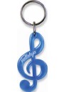 Nøglering, G-nøgle, blå, "Halleluja"