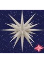 Stjerne hvid, 80 cm, papir