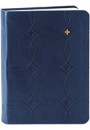 Bibelen i blødt kunstlæder, blå, lille format