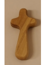 Håndkors i oliventræ, 7,5 cm
